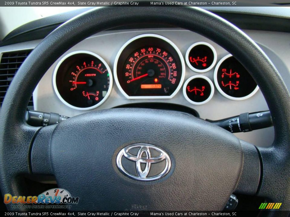 2009 Toyota Tundra SR5 CrewMax 4x4 Slate Gray Metallic / Graphite Gray Photo #27