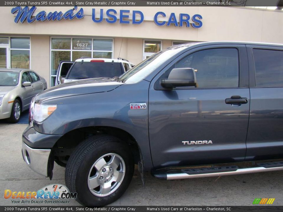 2009 Toyota Tundra SR5 CrewMax 4x4 Slate Gray Metallic / Graphite Gray Photo #32