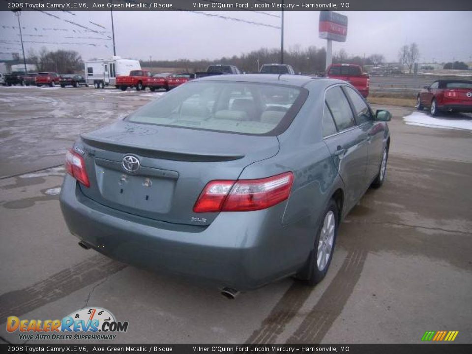 2008 Toyota Camry XLE V6 Aloe Green Metallic / Bisque Photo #3