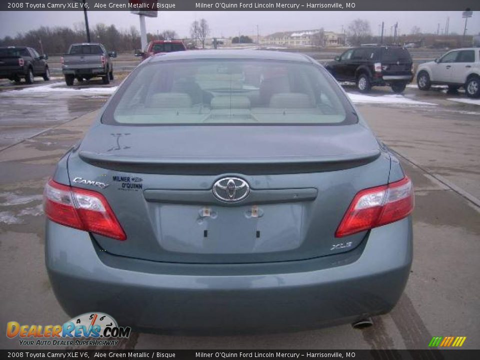 2008 Toyota Camry XLE V6 Aloe Green Metallic / Bisque Photo #4