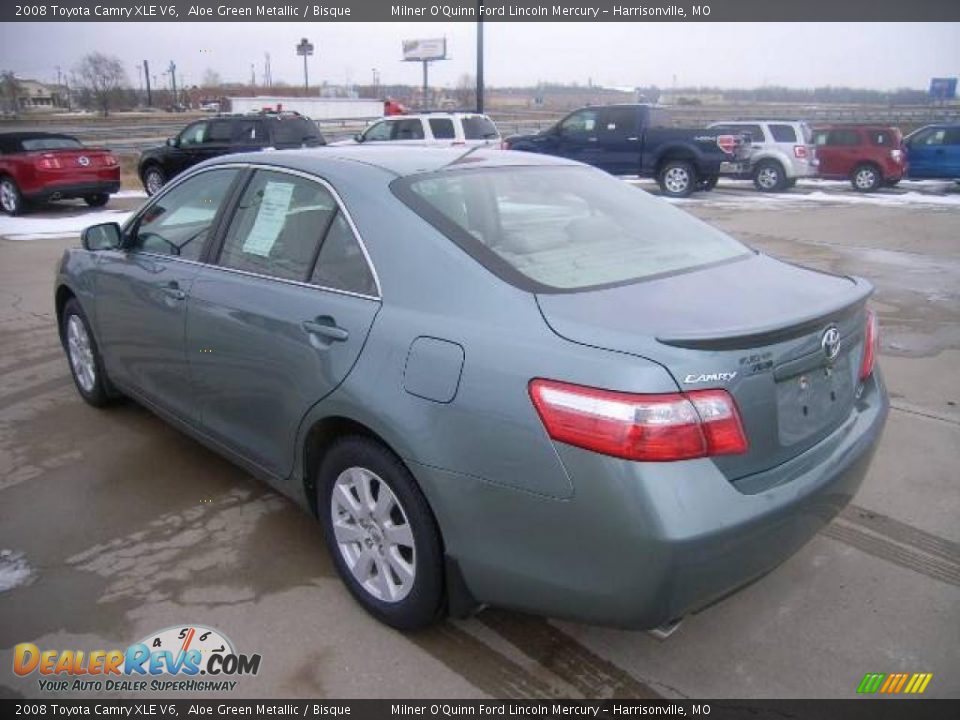 2008 Toyota Camry XLE V6 Aloe Green Metallic / Bisque Photo #5