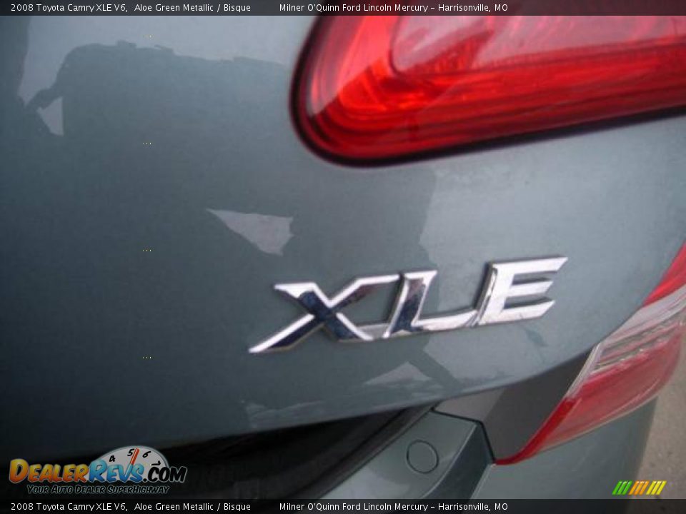 2008 Toyota Camry XLE V6 Aloe Green Metallic / Bisque Photo #13
