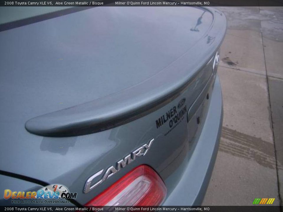 2008 Toyota Camry XLE V6 Aloe Green Metallic / Bisque Photo #14