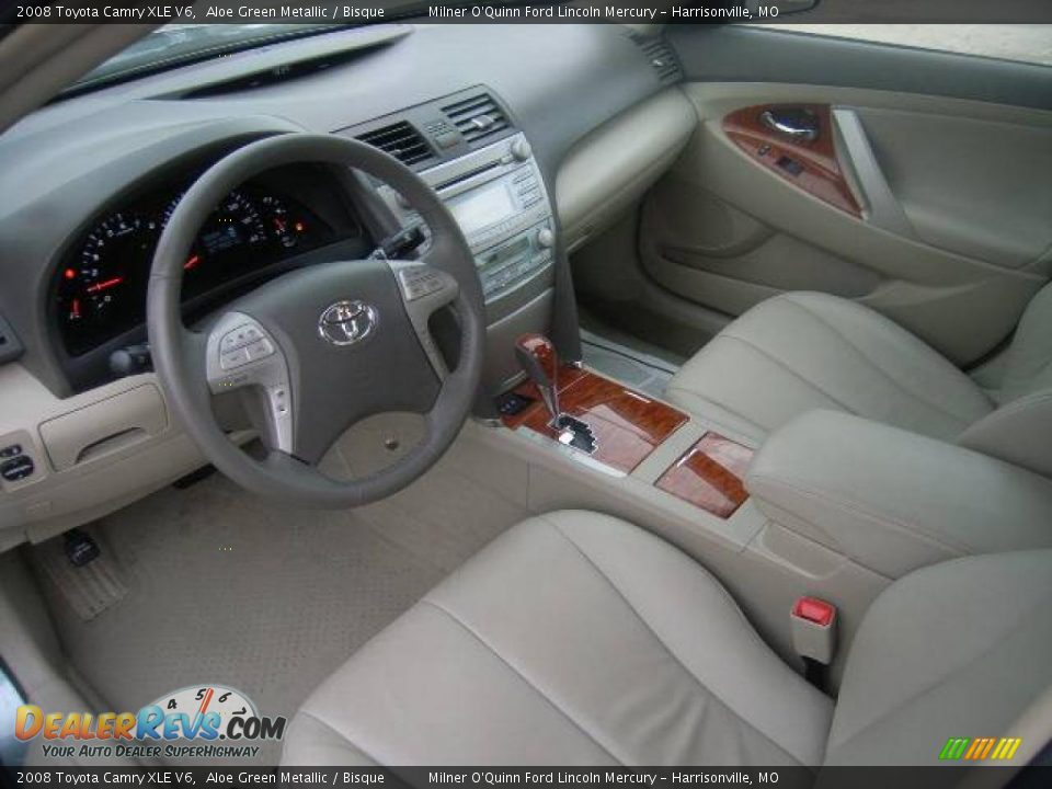 2008 Toyota Camry XLE V6 Aloe Green Metallic / Bisque Photo #20