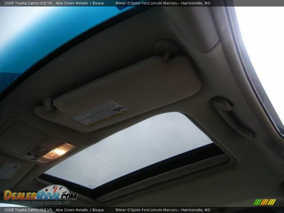 2008 Toyota Camry XLE V6 Aloe Green Metallic / Bisque Photo #23