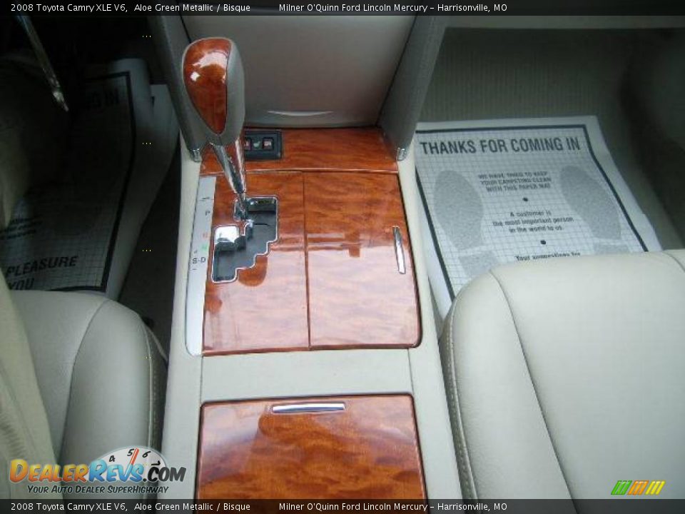 2008 Toyota Camry XLE V6 Aloe Green Metallic / Bisque Photo #27