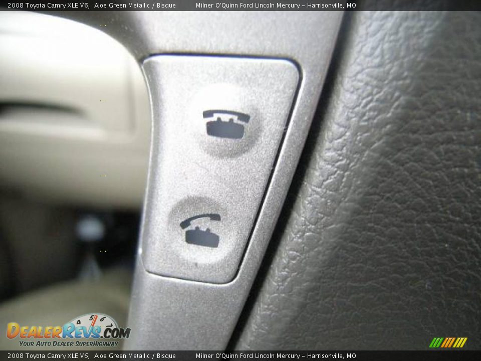 2008 Toyota Camry XLE V6 Aloe Green Metallic / Bisque Photo #32