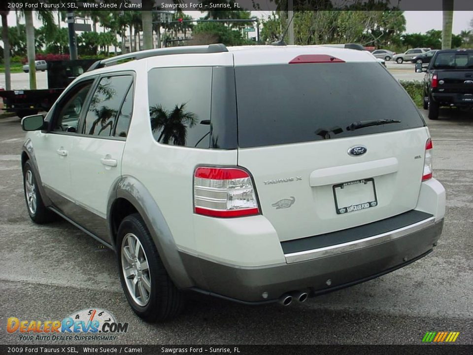 2009 Ford Taurus X SEL White Suede / Camel Photo #6