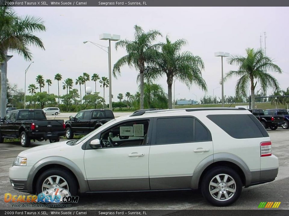 2009 Ford Taurus X SEL White Suede / Camel Photo #7