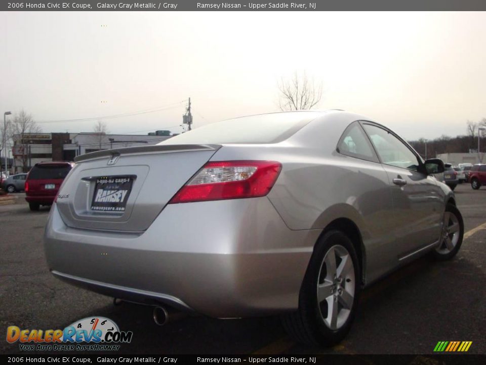 2006 Honda Civic EX Coupe Galaxy Gray Metallic / Gray Photo #9