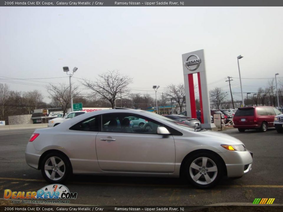 2006 Honda Civic EX Coupe Galaxy Gray Metallic / Gray Photo #12
