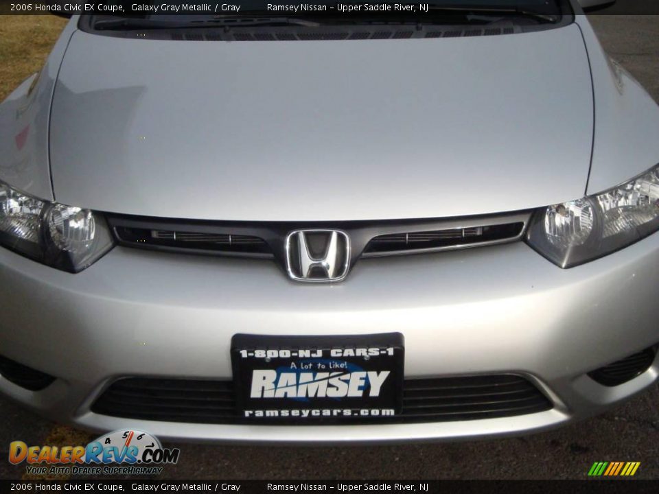 2006 Honda Civic EX Coupe Galaxy Gray Metallic / Gray Photo #15