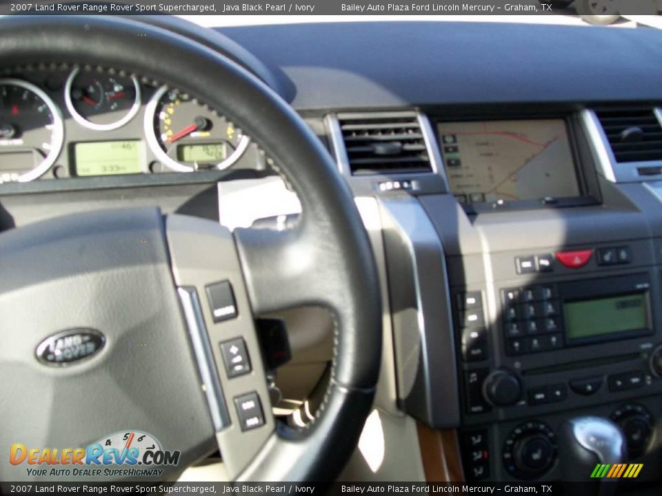 2007 Land Rover Range Rover Sport Supercharged Java Black Pearl / Ivory Photo #3