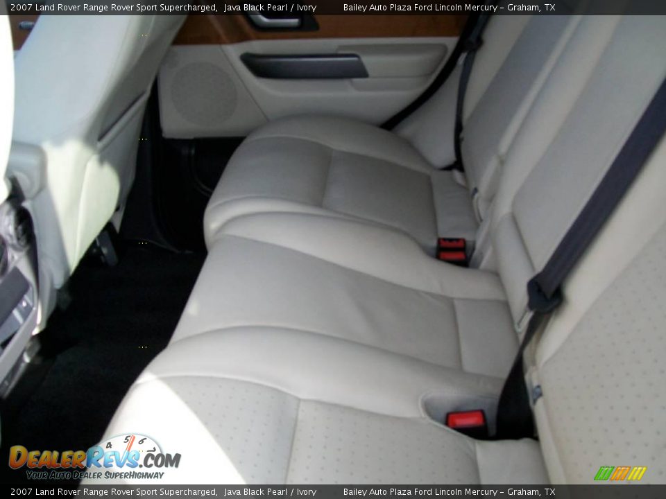 2007 Land Rover Range Rover Sport Supercharged Java Black Pearl / Ivory Photo #5