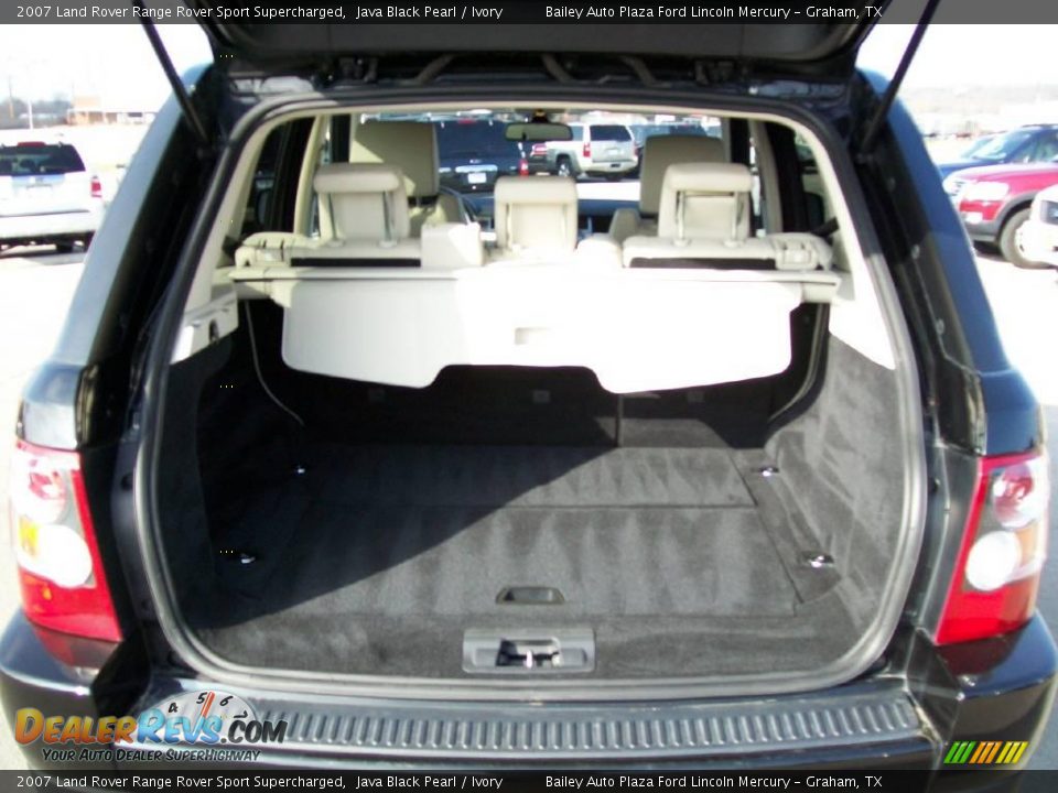 2007 Land Rover Range Rover Sport Supercharged Java Black Pearl / Ivory Photo #7