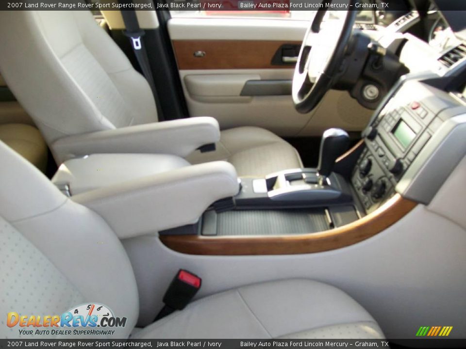 2007 Land Rover Range Rover Sport Supercharged Java Black Pearl / Ivory Photo #8