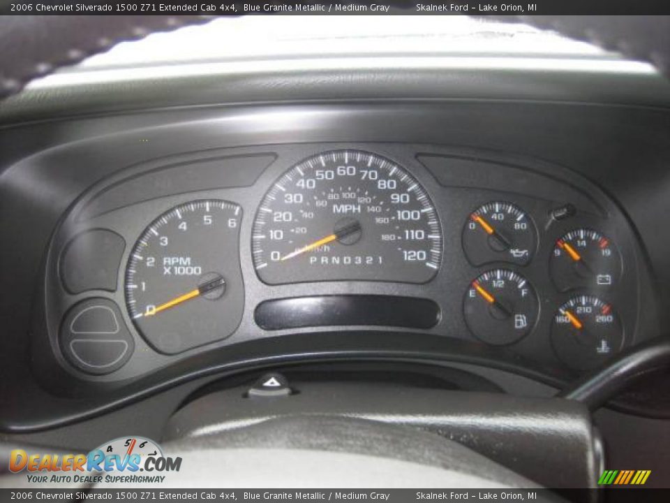 2006 Chevrolet Silverado 1500 Z71 Extended Cab 4x4 Blue Granite Metallic / Medium Gray Photo #30