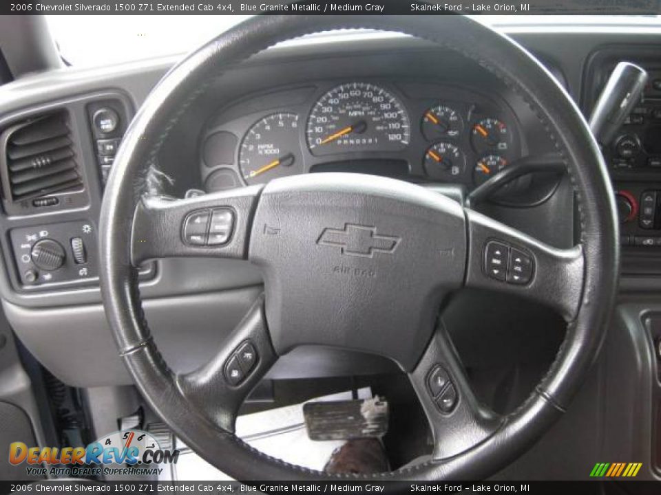 2006 Chevrolet Silverado 1500 Z71 Extended Cab 4x4 Blue Granite Metallic / Medium Gray Photo #31
