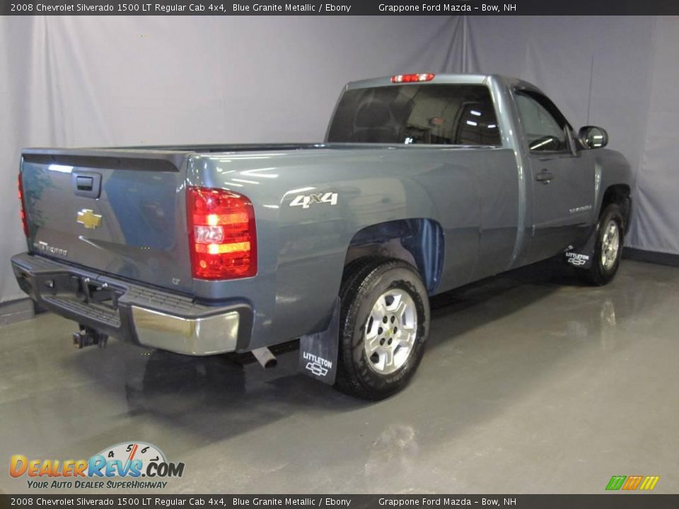 2008 Chevrolet Silverado 1500 LT Regular Cab 4x4 Blue Granite Metallic / Ebony Photo #3