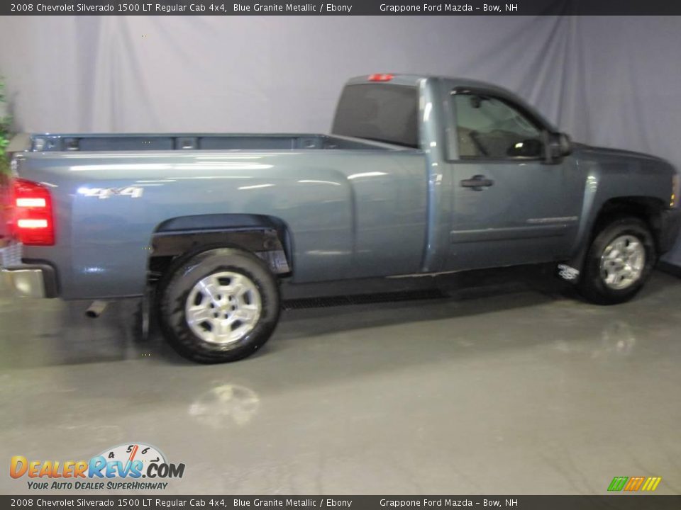 2008 Chevrolet Silverado 1500 LT Regular Cab 4x4 Blue Granite Metallic / Ebony Photo #4