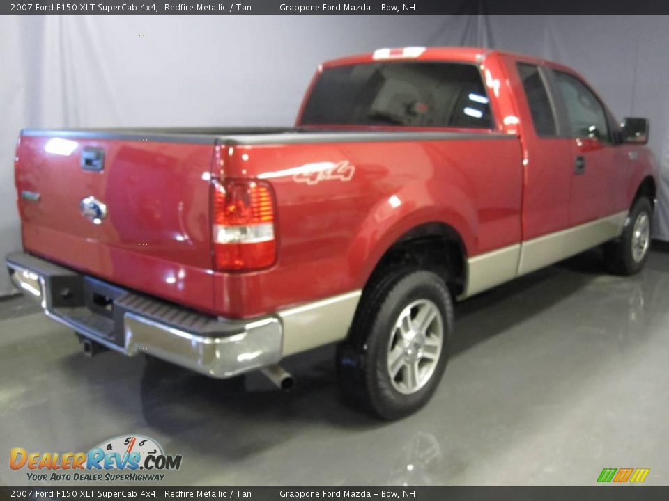 2007 Ford F150 XLT SuperCab 4x4 Redfire Metallic / Tan Photo #3