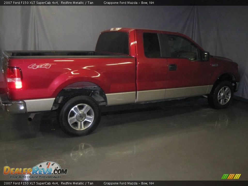 2007 Ford F150 XLT SuperCab 4x4 Redfire Metallic / Tan Photo #4