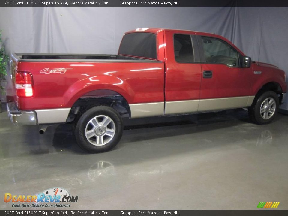 2007 Ford F150 XLT SuperCab 4x4 Redfire Metallic / Tan Photo #5
