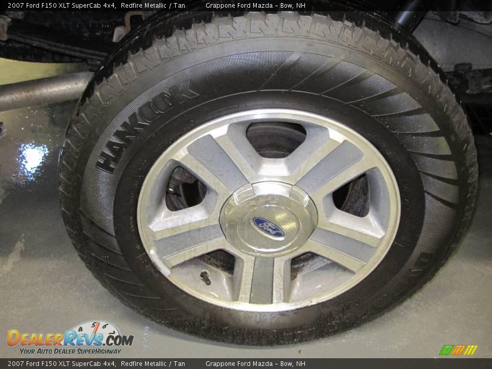 2007 Ford F150 XLT SuperCab 4x4 Redfire Metallic / Tan Photo #7