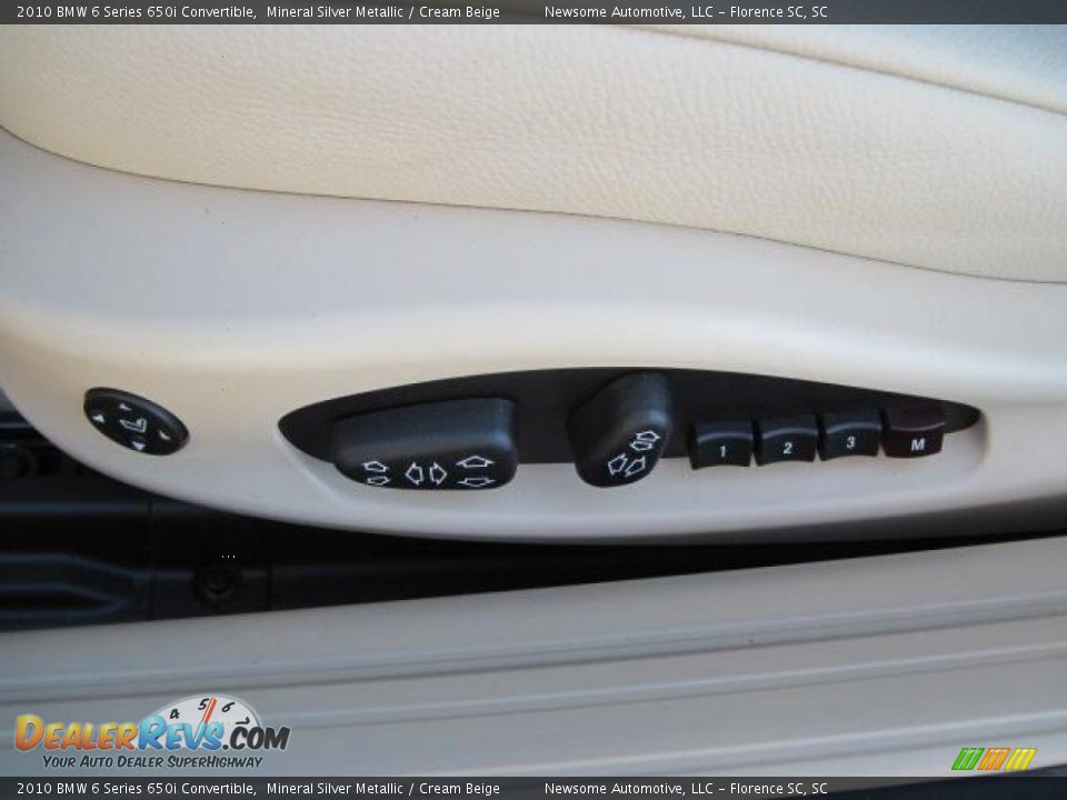 2010 BMW 6 Series 650i Convertible Mineral Silver Metallic / Cream Beige Photo #10