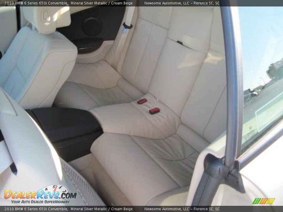 2010 BMW 6 Series 650i Convertible Mineral Silver Metallic / Cream Beige Photo #11