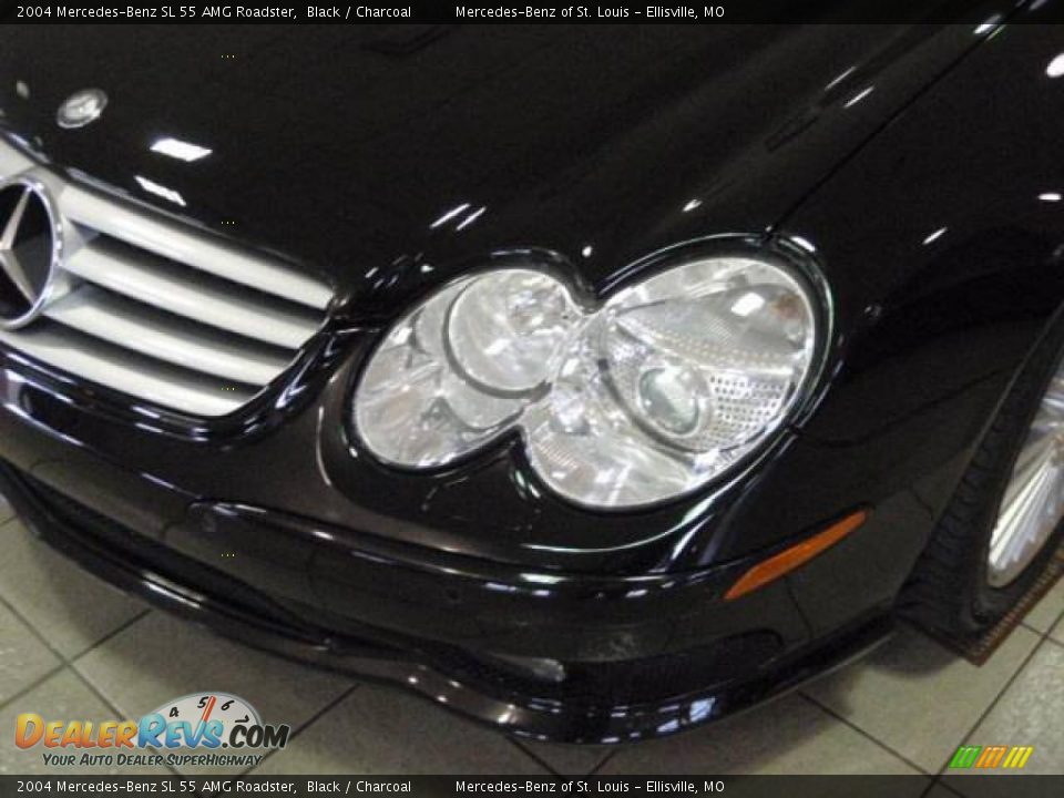 2004 Mercedes-Benz SL 55 AMG Roadster Black / Charcoal Photo #7