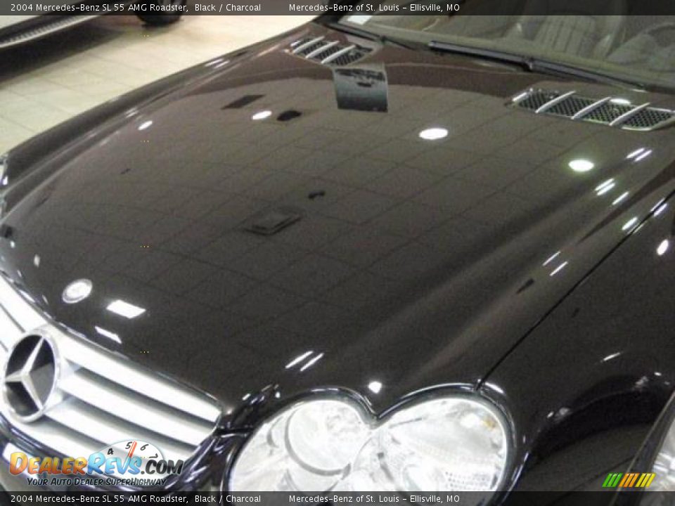 2004 Mercedes-Benz SL 55 AMG Roadster Black / Charcoal Photo #8