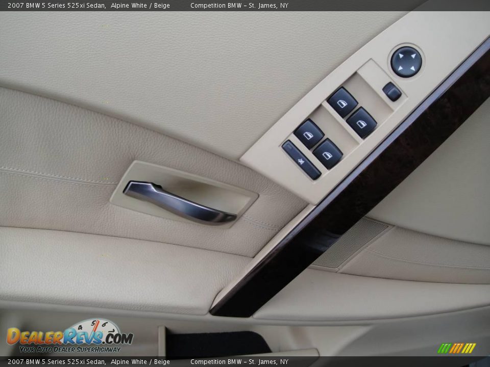 2007 BMW 5 Series 525xi Sedan Alpine White / Beige Photo #9