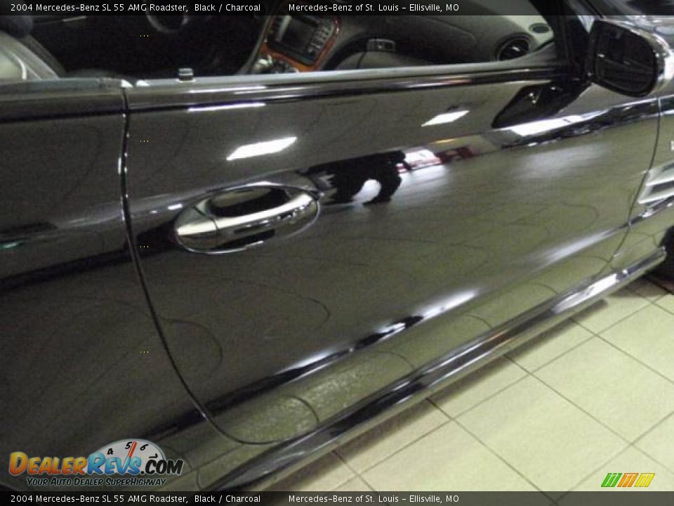 2004 Mercedes-Benz SL 55 AMG Roadster Black / Charcoal Photo #18