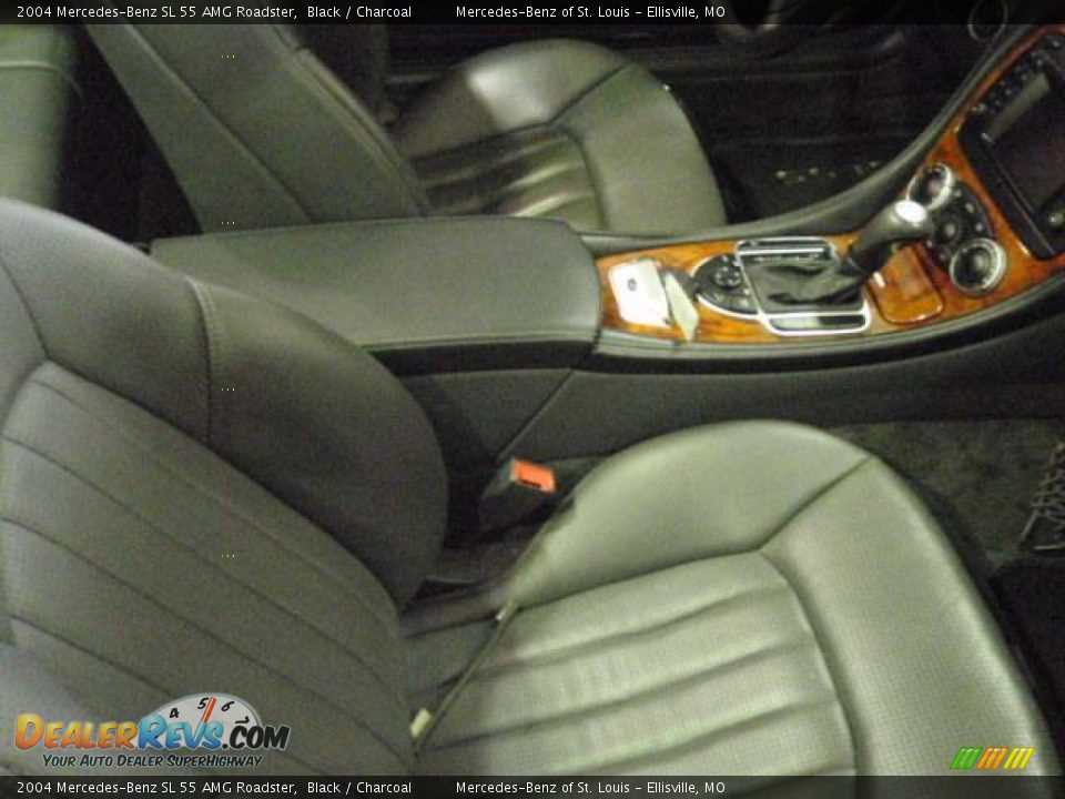 2004 Mercedes-Benz SL 55 AMG Roadster Black / Charcoal Photo #20