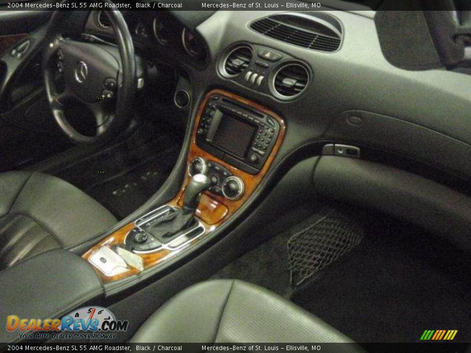 2004 Mercedes-Benz SL 55 AMG Roadster Black / Charcoal Photo #21