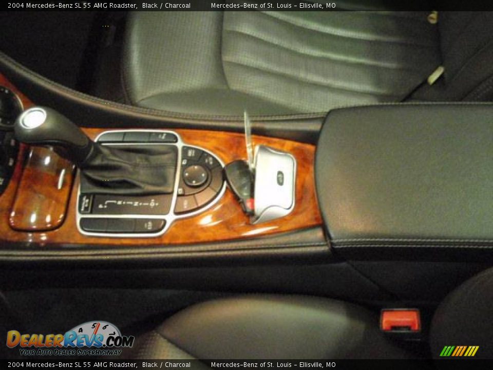 2004 Mercedes-Benz SL 55 AMG Roadster Black / Charcoal Photo #26