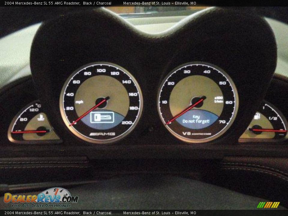 2004 Mercedes-Benz SL 55 AMG Roadster Black / Charcoal Photo #27