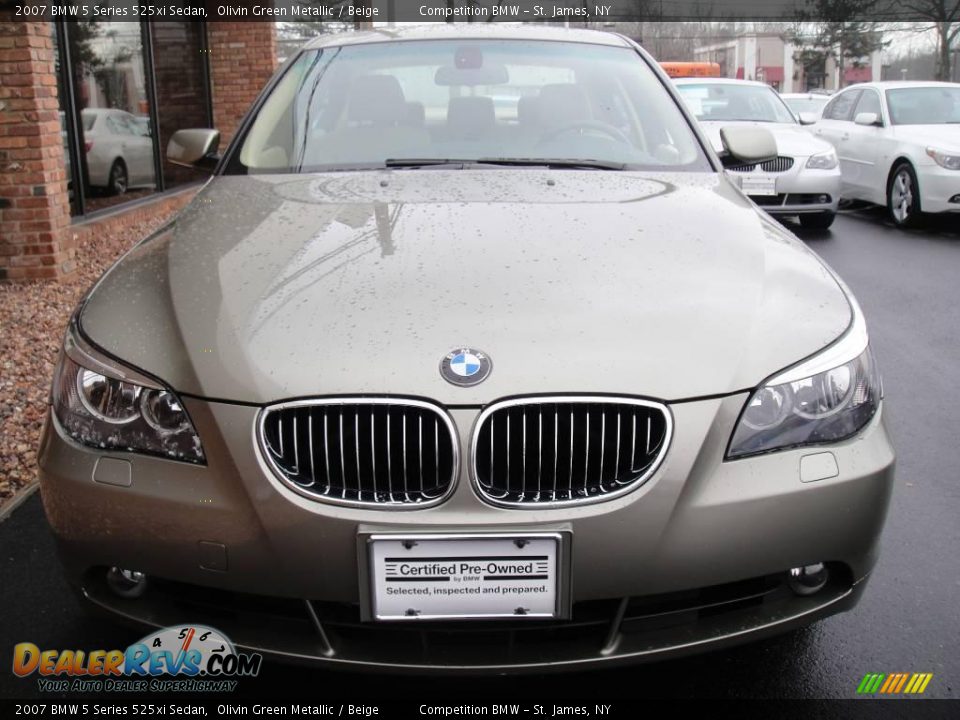 2007 BMW 5 Series 525xi Sedan Olivin Green Metallic / Beige Photo #2