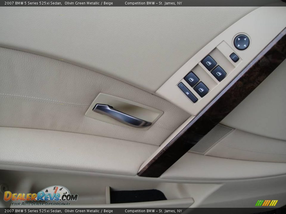 2007 BMW 5 Series 525xi Sedan Olivin Green Metallic / Beige Photo #8