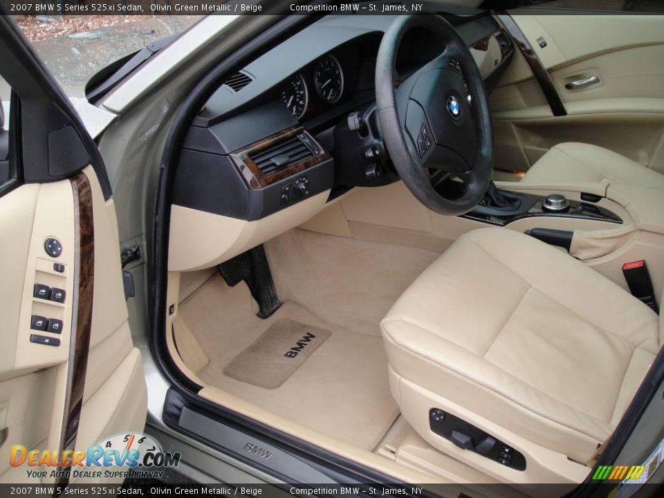 2007 BMW 5 Series 525xi Sedan Olivin Green Metallic / Beige Photo #11