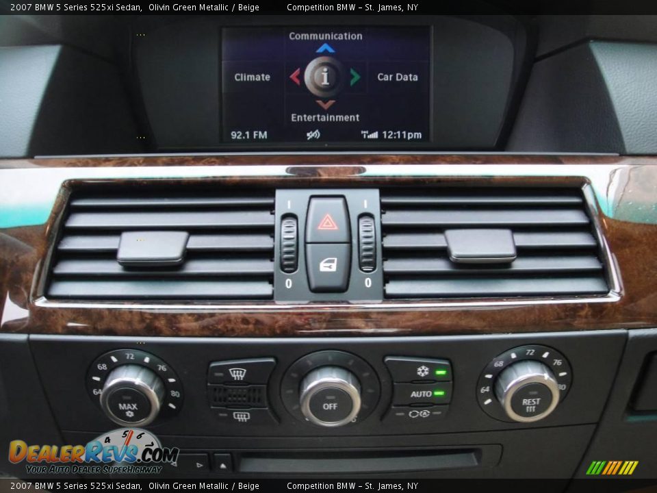 2007 BMW 5 Series 525xi Sedan Olivin Green Metallic / Beige Photo #13
