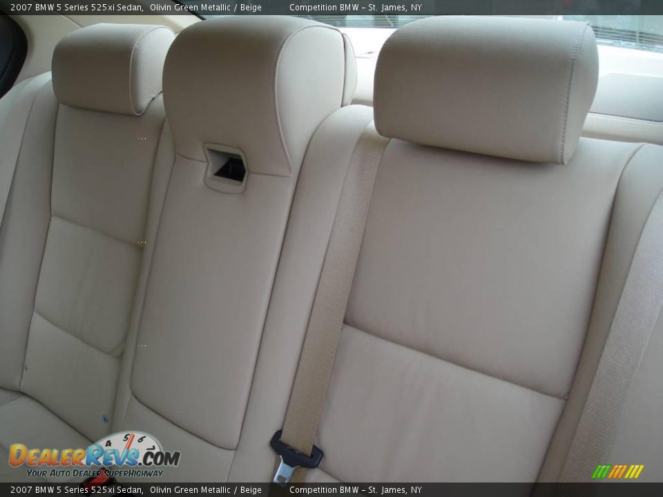 2007 BMW 5 Series 525xi Sedan Olivin Green Metallic / Beige Photo #15