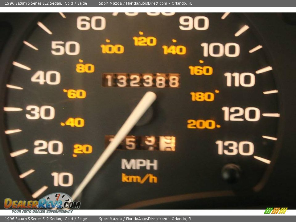 1996 Saturn S Series SL2 Sedan Gold / Beige Photo #15