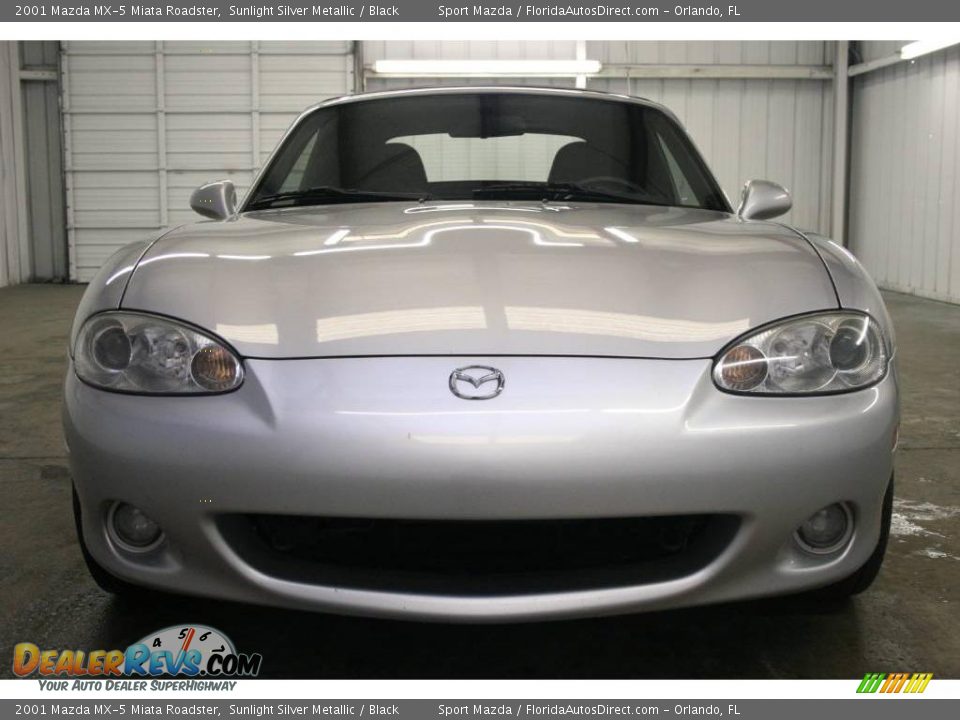 2001 Mazda MX-5 Miata Roadster Sunlight Silver Metallic / Black Photo #3