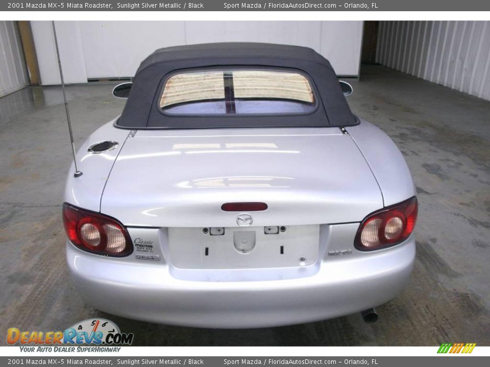 2001 Mazda MX-5 Miata Roadster Sunlight Silver Metallic / Black Photo #6