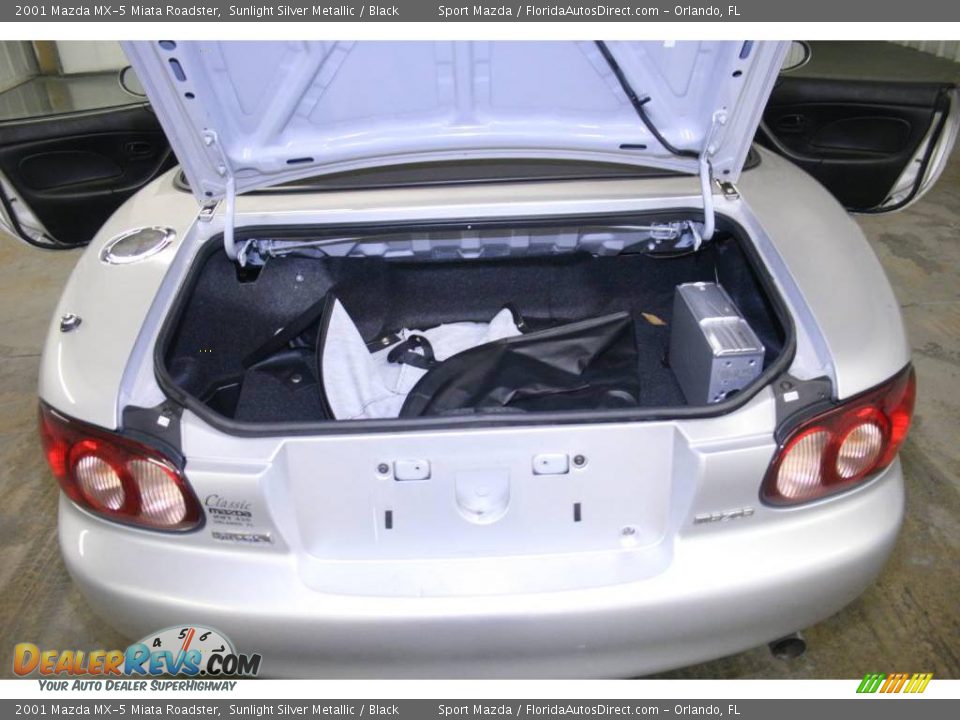 2001 Mazda MX-5 Miata Roadster Sunlight Silver Metallic / Black Photo #12