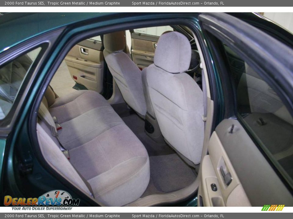 2000 Ford Taurus SES Tropic Green Metallic / Medium Graphite Photo #10