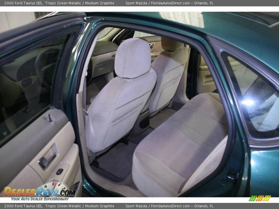 2000 Ford Taurus SES Tropic Green Metallic / Medium Graphite Photo #11