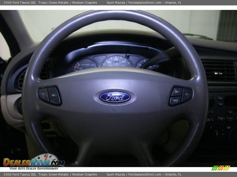 2000 Ford Taurus SES Tropic Green Metallic / Medium Graphite Photo #13